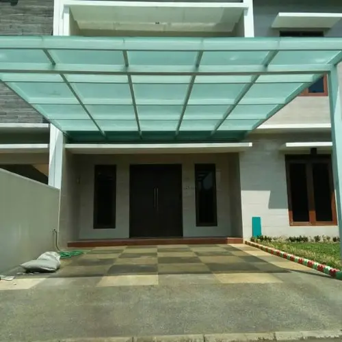 Kanopi Kaca Tempered 10mm di  depok